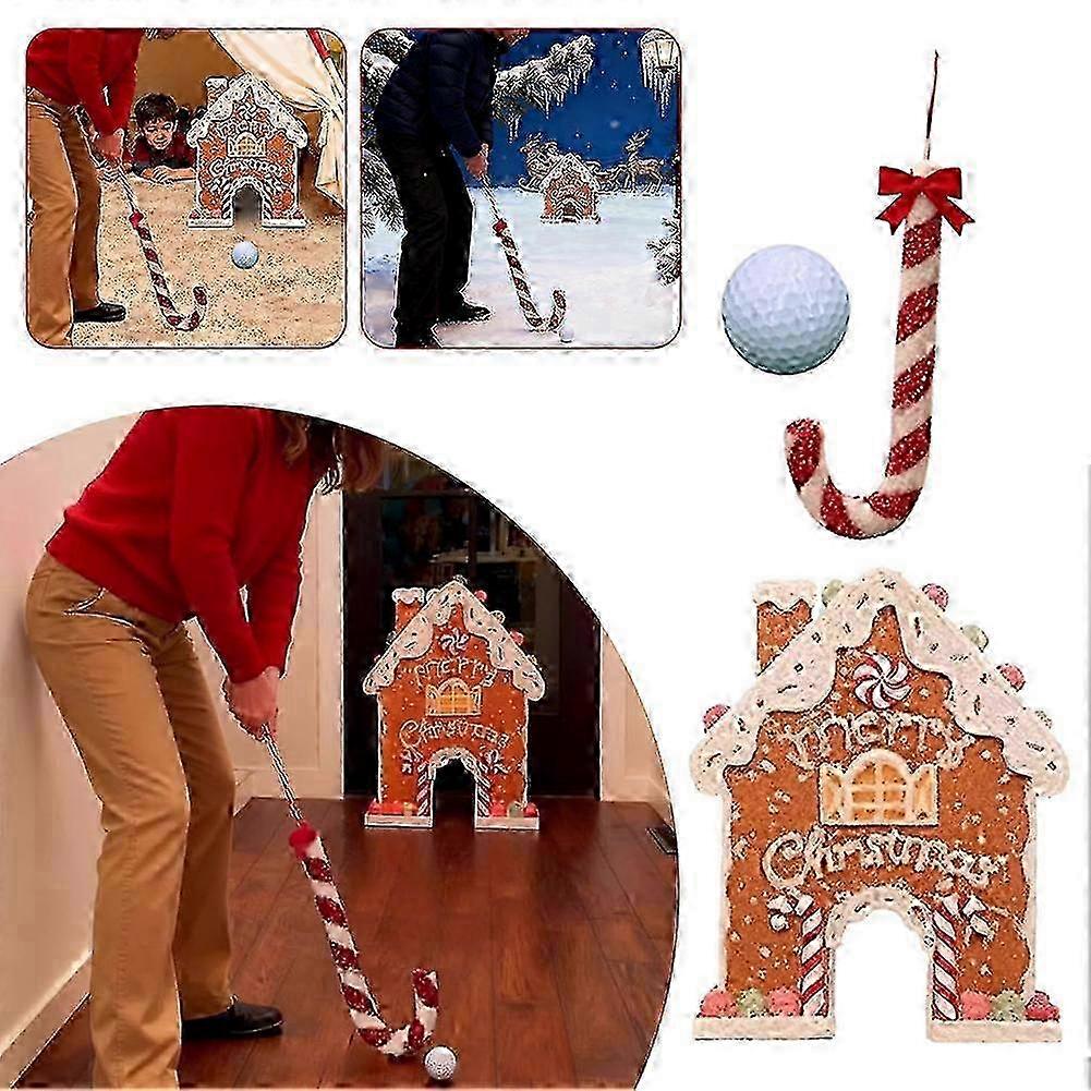 Wooden Gingerbread Mini Golf Set