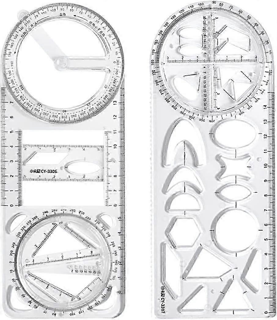 Precision Geometric Drafting Ruler