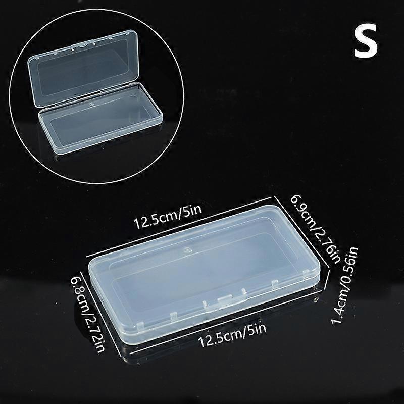 Mini Plastic Box Rectangular Box Translucent Box Packing Box Storage Box Dustproof Solid Strong Jewelry Storage Case Container