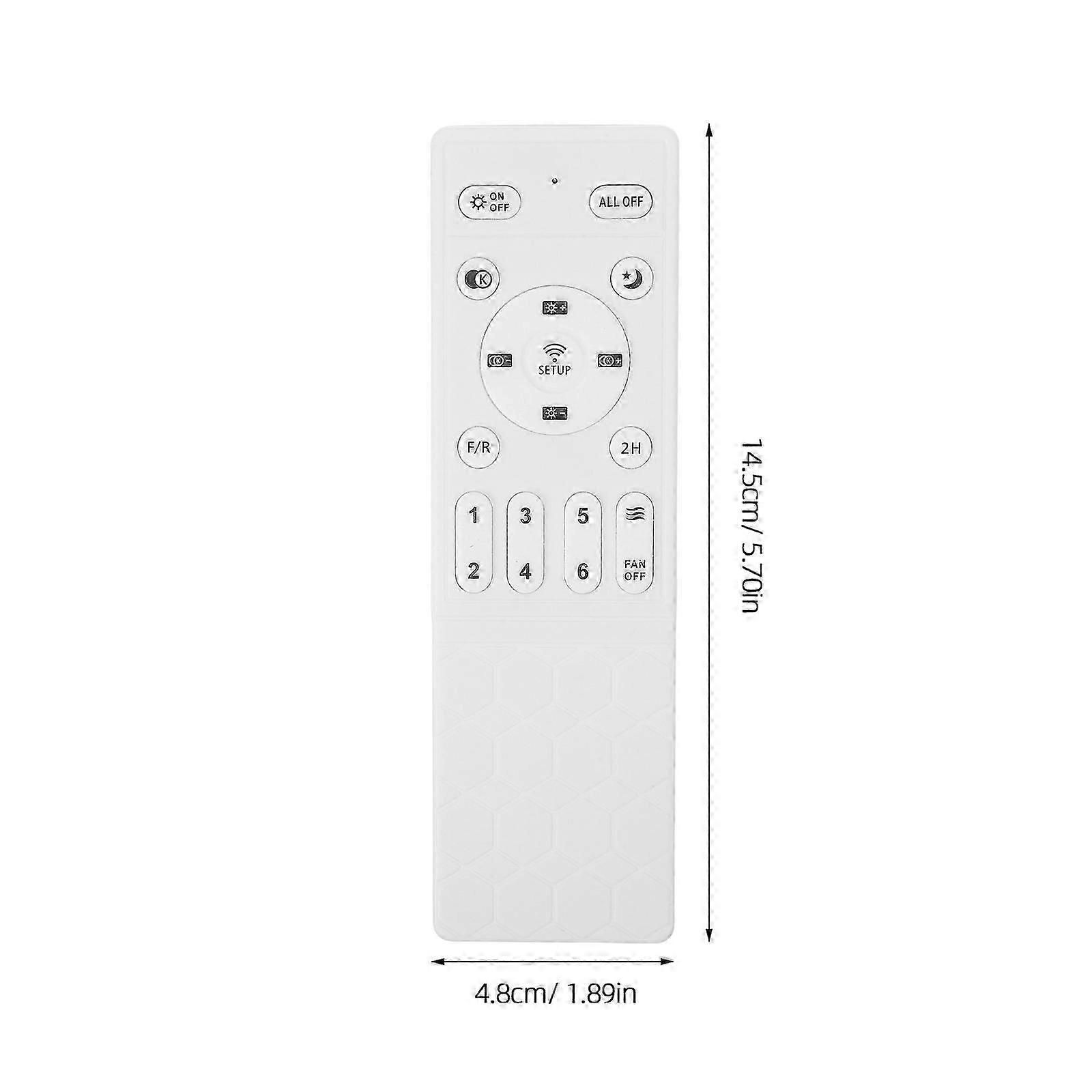 White Universal Fan And Light Remote
