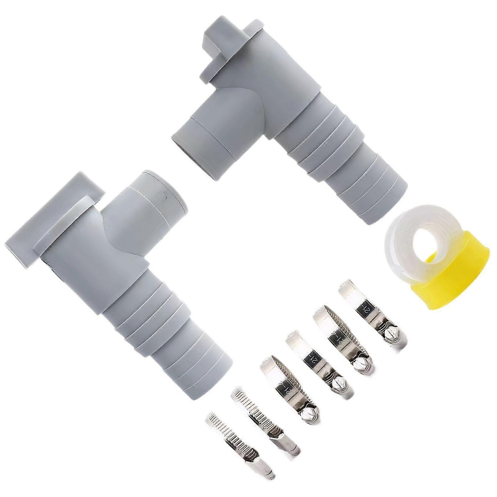 Pool Globe Valve Set for Precise Flow Control, Leakproof Connection and Quick Swimming Pool Installation