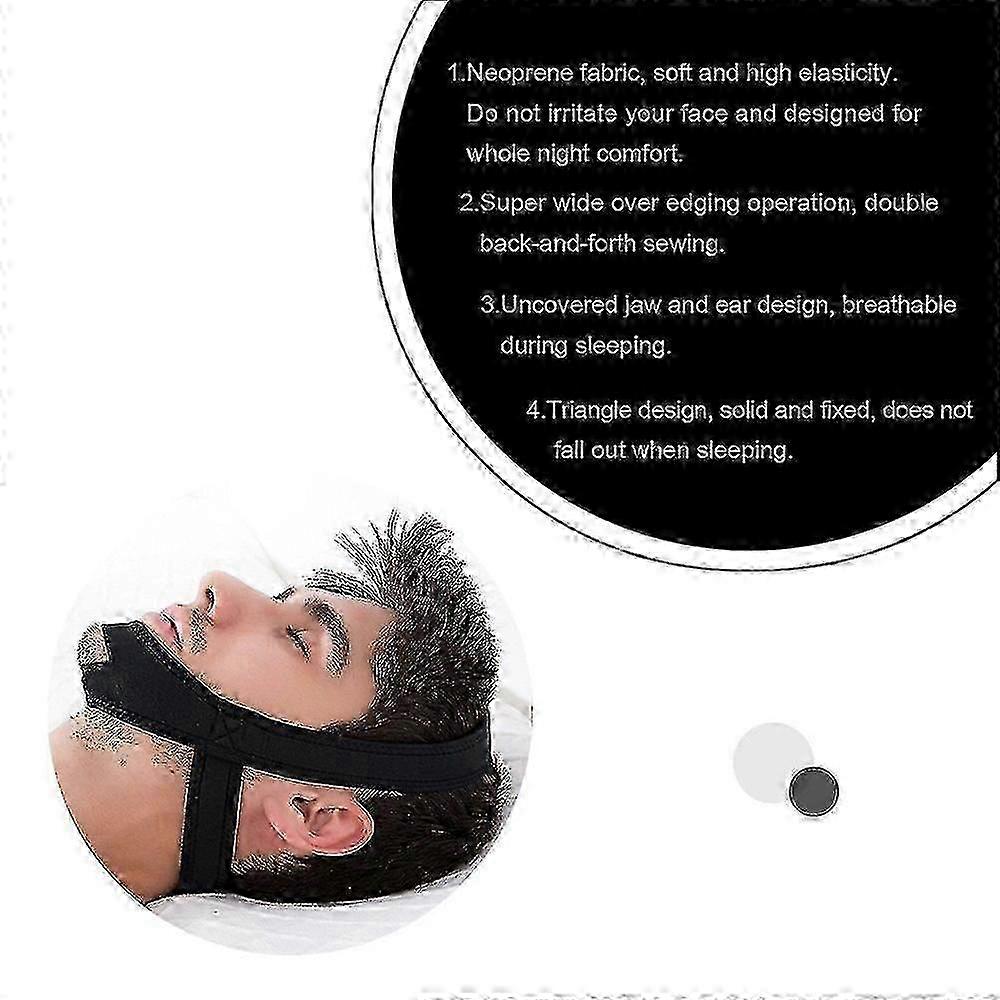 Snore-Reducing Adjustable Chin Strap