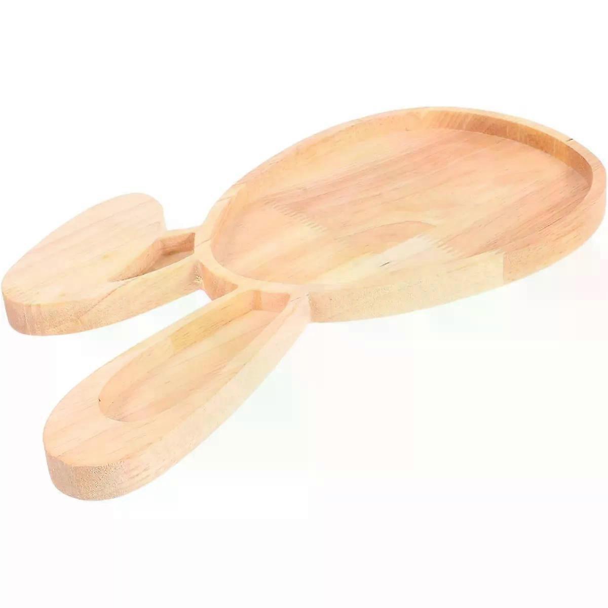 Serving Tray Rustic Easter Decor Bunny Shaped for Snacks
