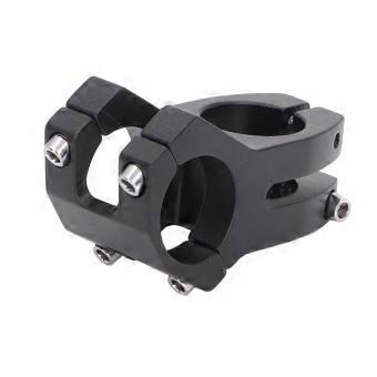 Manubrio MTB Riser Nero Hollow Design Attacco Manubrio Corto In Alluminio Per Accessori Bici