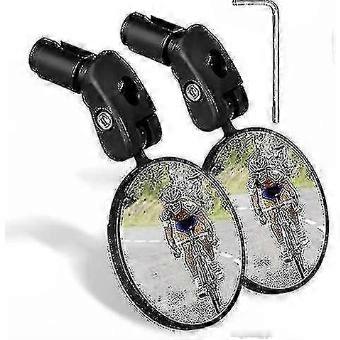 Bicycle Riding Rear View Mirrors 2 Pcs Adjustable Universal 360 Rotatable HD