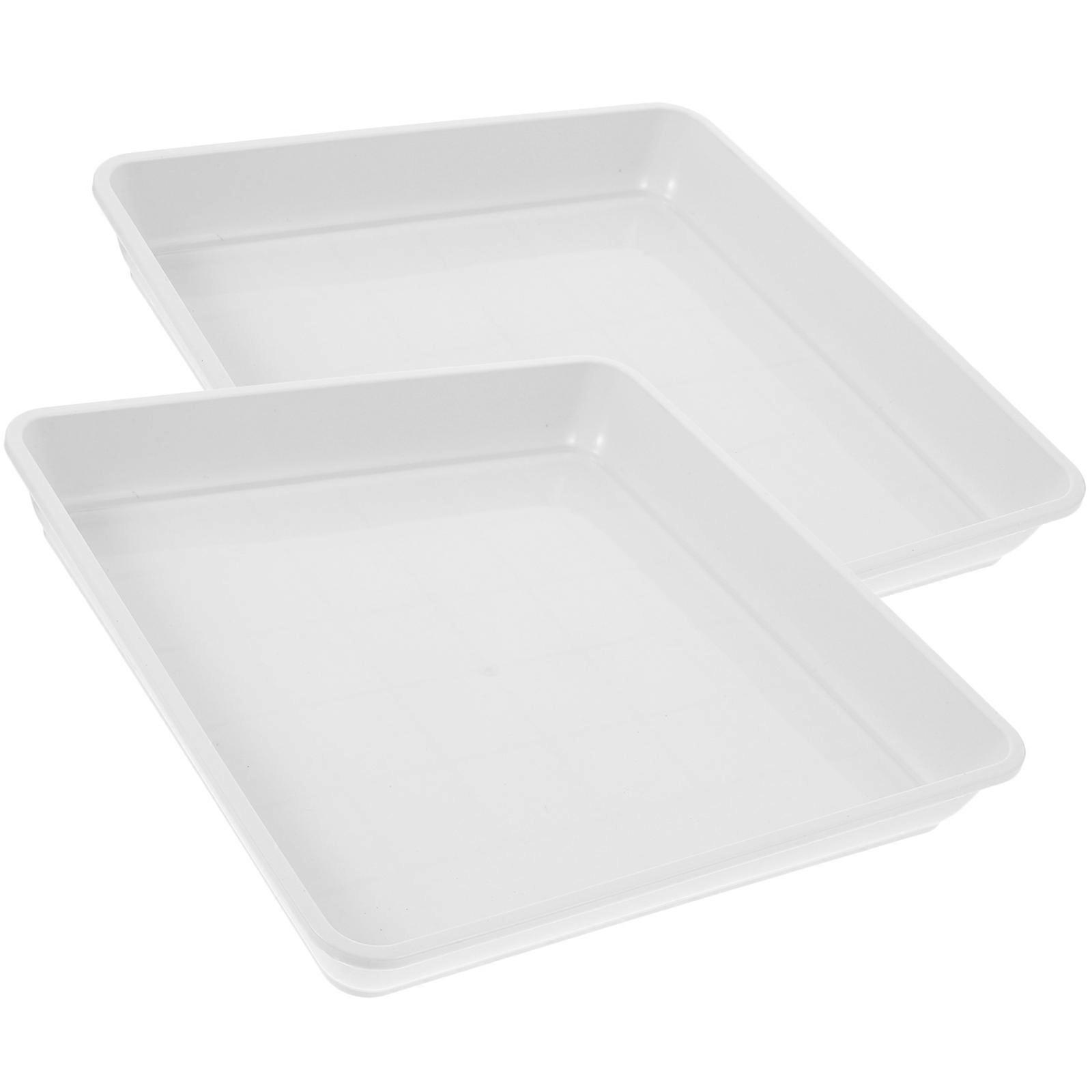Sturdy Square Plant Saucer Set