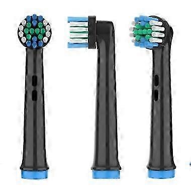Toothbrush Head Rotating - Round Black White Design