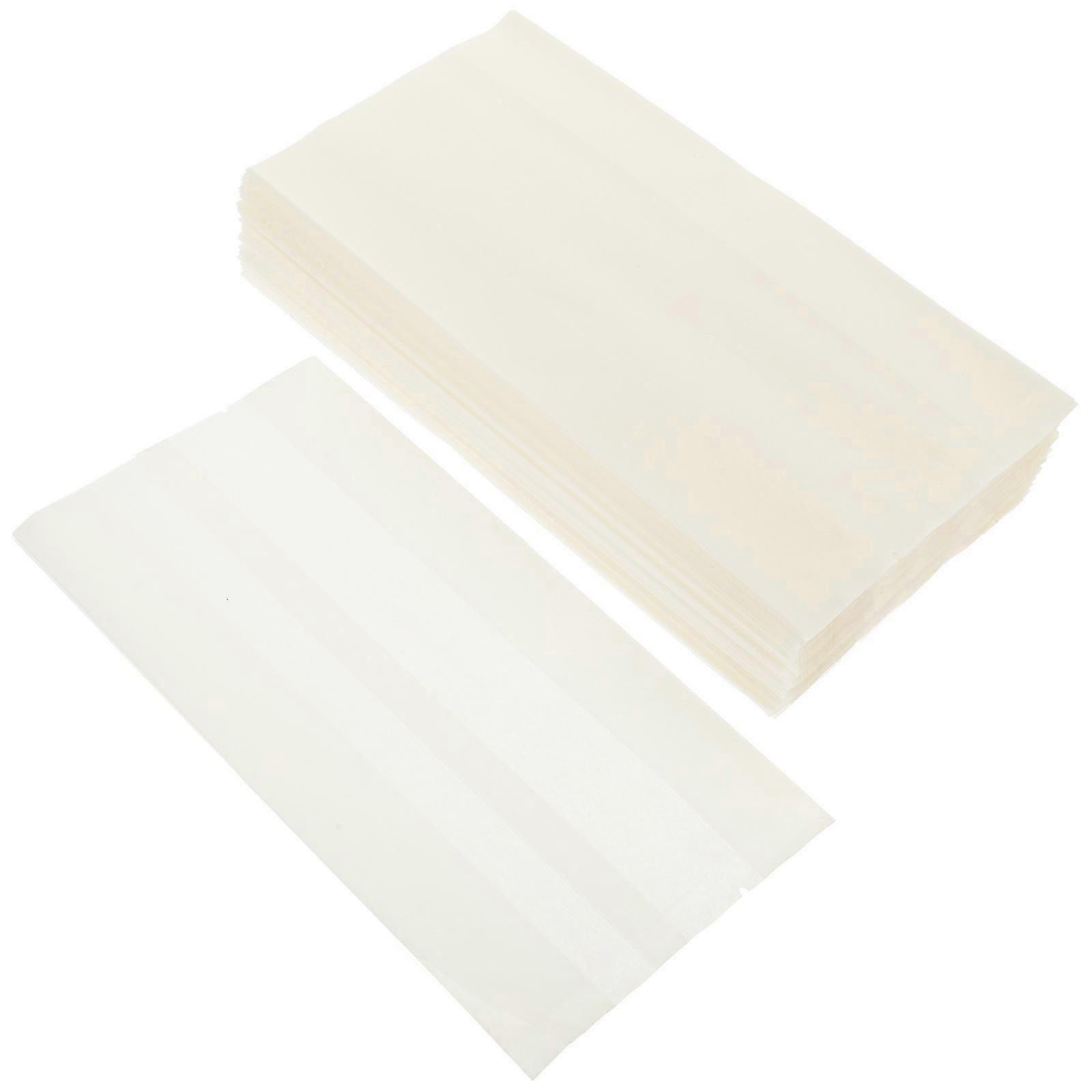 Bread Biscuits Sealing Bag Dry Food Only Rectangular White 100Pcs Food Storage