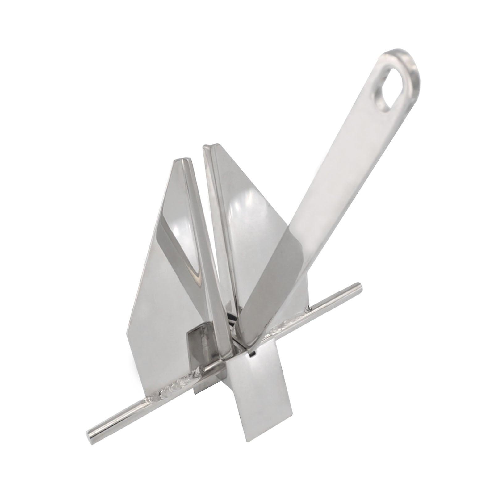 マリングレード316ステンレススチール2kgフルーク/ダンフォーススタイル伝統的な標準ボートアンカーポリッシュ