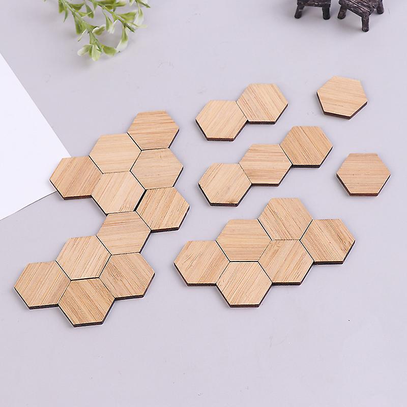 24pcs/set 1:12 Poppenhuis Miniatuur Bamboe Prefab Vloer ZeshoekIg Model Decor Diy