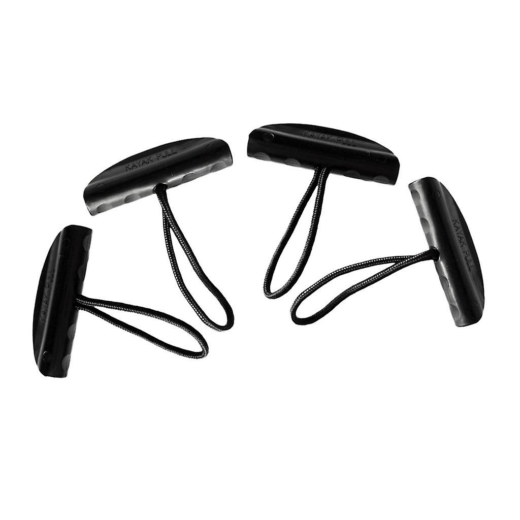 4 Pieces Nylon Universal Kayak Canoe Carry Handle Pull Handle Grip with Cord
