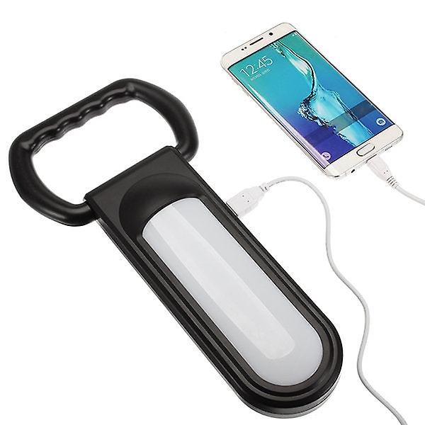 Camping Tent Solar Hand Lantern Portable 12 Led Light Lamp Usb Rechargeable Power Bank