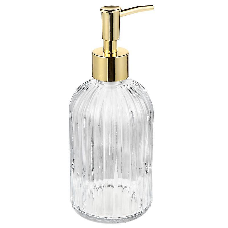 19X7.6x7.6cm Golden Transparent Vertical Travel Bottles & Containers 2pcs Creative Hand Soap Dispen