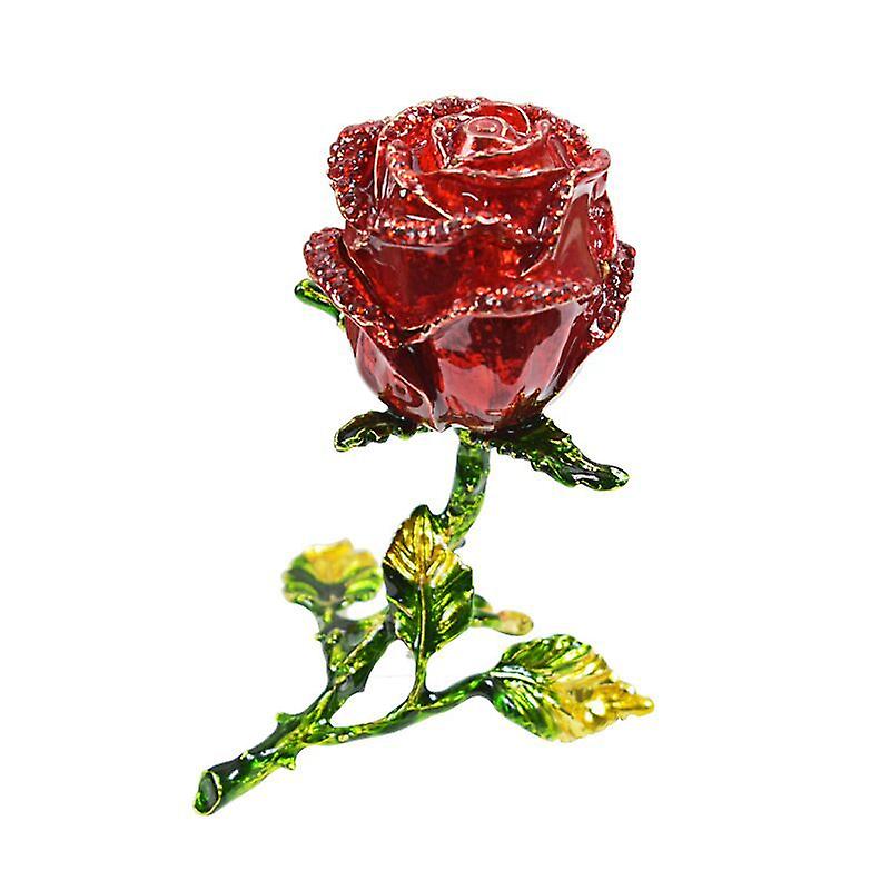 Valentine's Day Simulation Rose Ornament Excellent Craftsmanship With Smooth Surface For Dining Table Entry Table Decoration