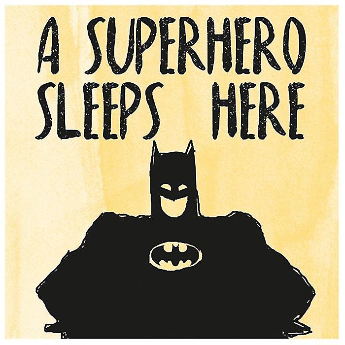 Batman Een superheld slaapt hier print