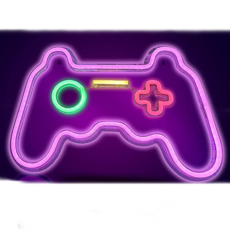 Neon Light Game Handle Male Version Female Version Atmosphere Light Interior Decoration Light