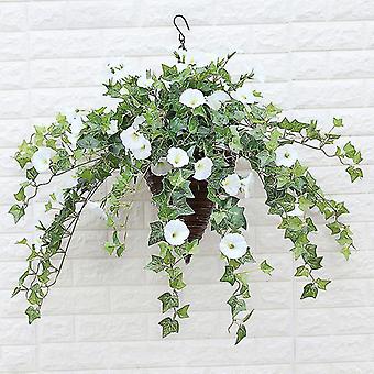 2 Stck Blumenampel mit Petunienblten aus knstlicher Weinrebe aus Seide |  Fruugo DE