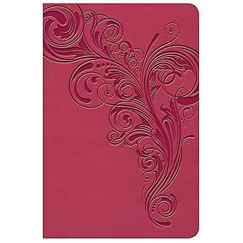 KJV suuri tulosta Compact Reference Raamattu, vaaleanpunainen Leathertouch