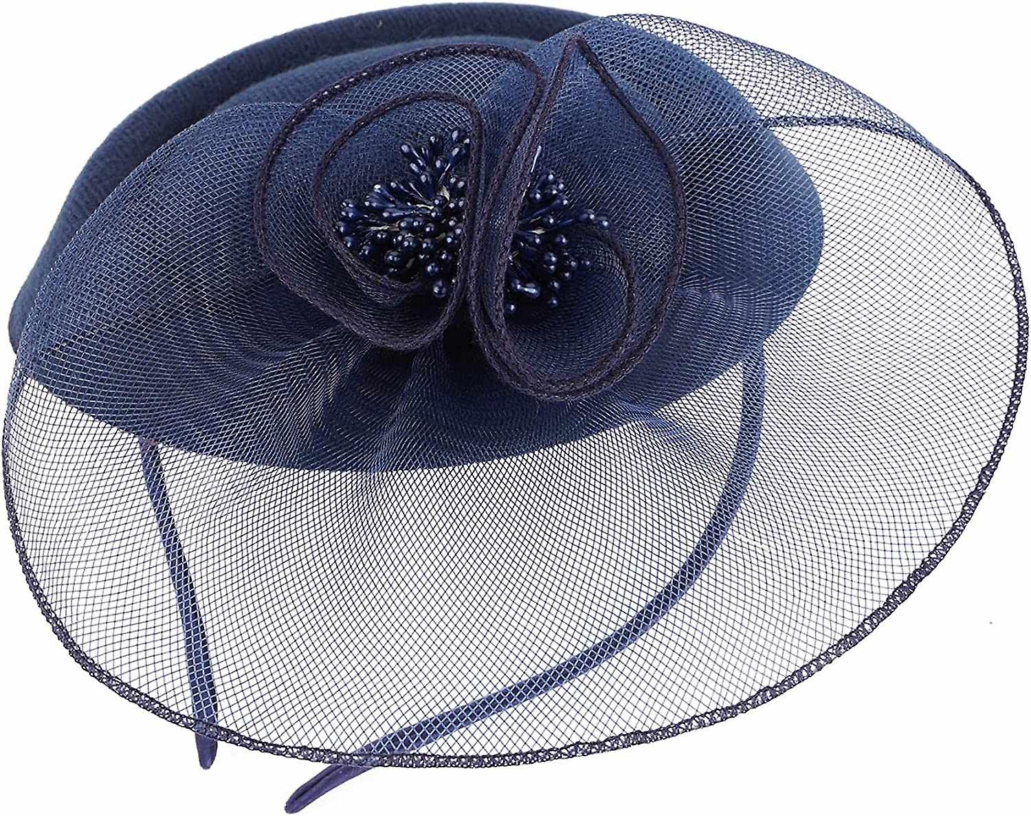 Fascinators Hats for Women Pillbox Hat 20s 30s 50s Vintage Bridal Headwear Bowler Flower Veil Weddin