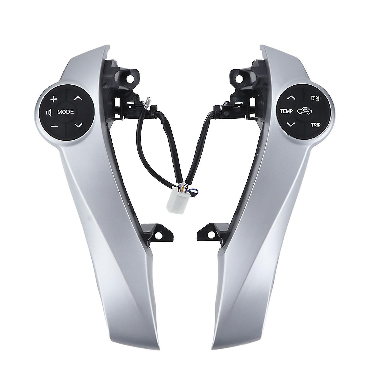 Steering Wheel Trim With Control Buttons Silver Abs Multifunction Replacement For Prius 20092014