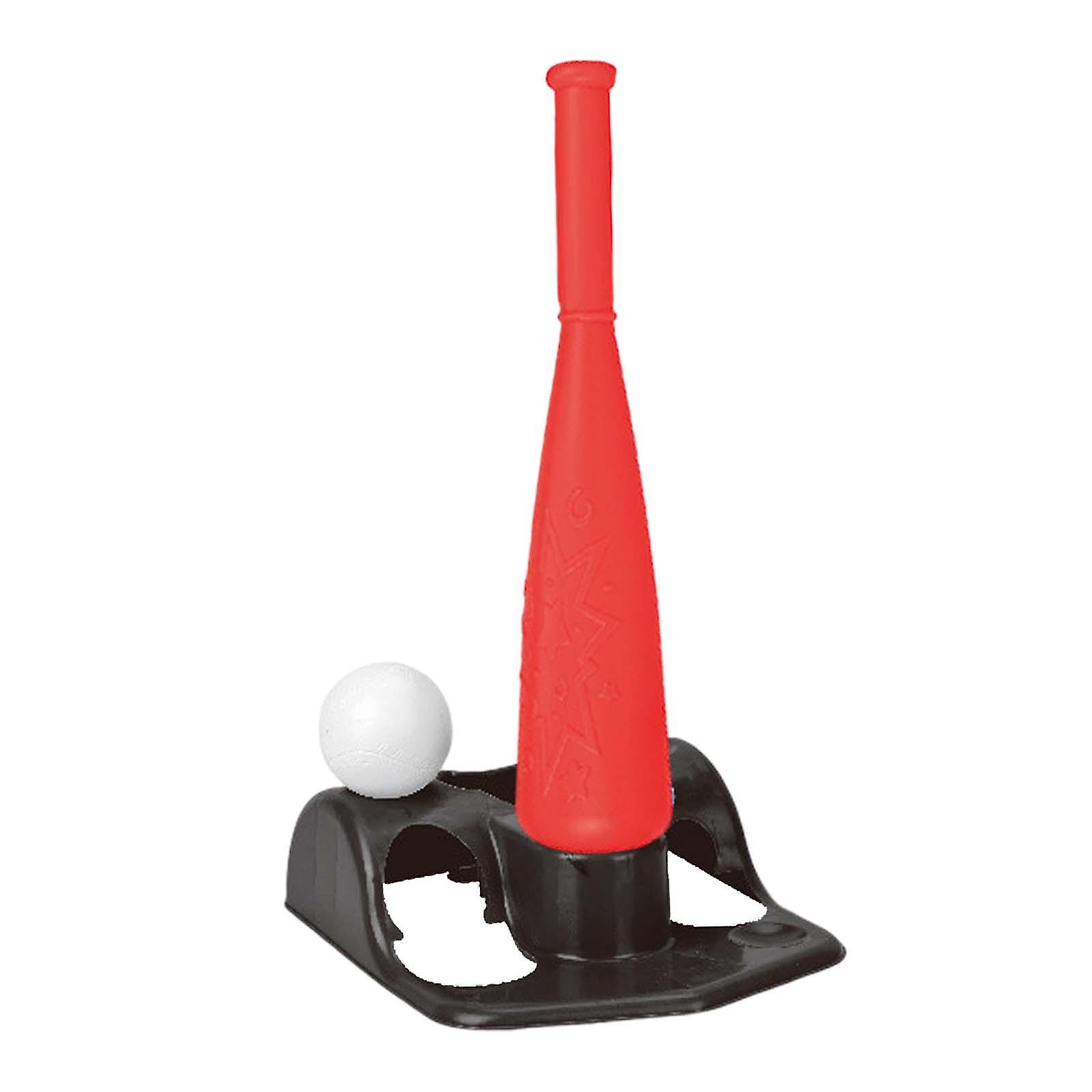 Kids Baseball Tee Outdoor Toddlers Batting Tee Game for Park Activity Indoor red