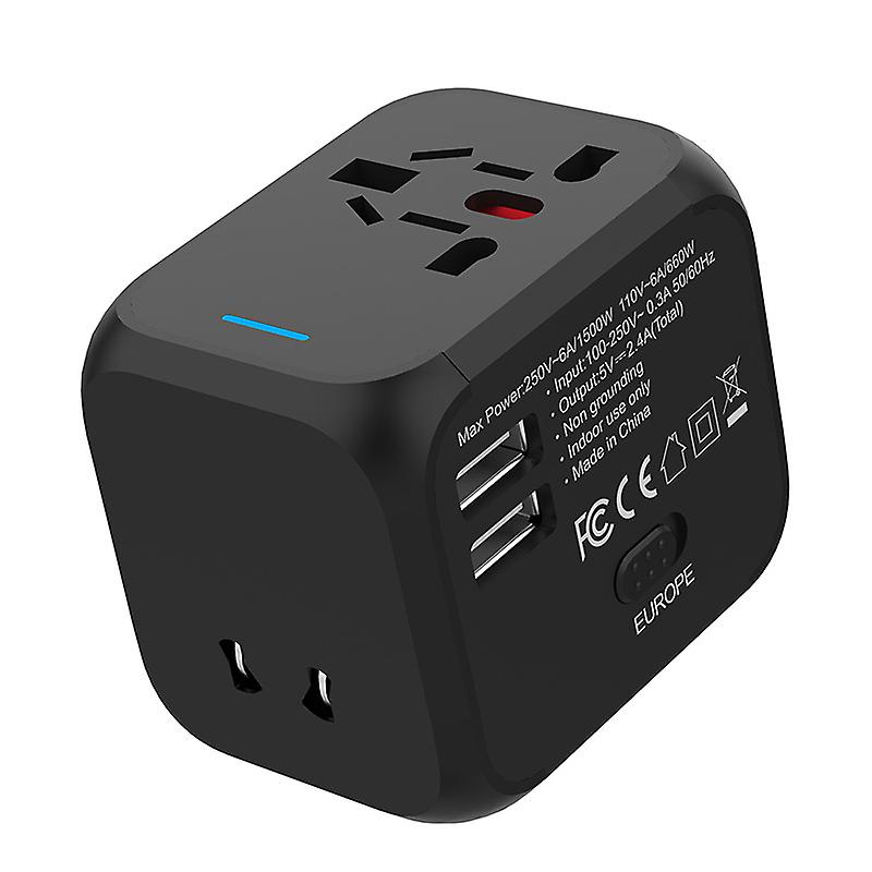 Travel Converter Adapter International Universal Power Adapter All-in-one With 2 Usb Worldwide Wall Charger For Us Uk Eu Au