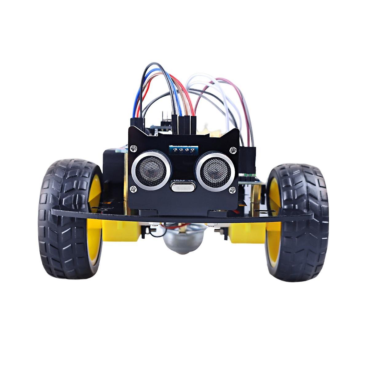 Black Car Smart Robot Programming Kit Diy Electronic Kit Smart Car Robot Kit Programming Learning Program Size 1