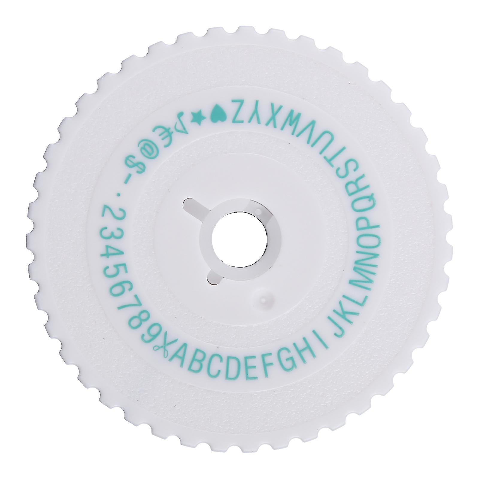 Mini Compatible With Motex E101 Manual Printer Replacement Label Maker Wheel 9mm Letter Prin