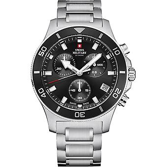 Wristwatch round with metal bracelet Analog Men's Watch Quartz with Stainless Steel Bracelet SM34067.10