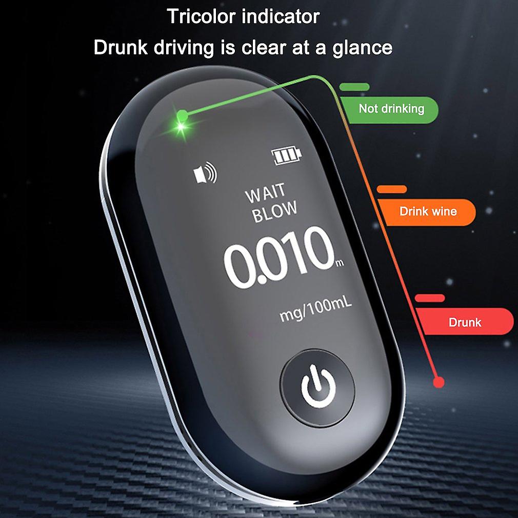 Digital Lcd Alcohol Breathalyzers Portable Breath Tester Automatic Usb Rechargeable Professional Breathalyzer Alcohol Test Tools