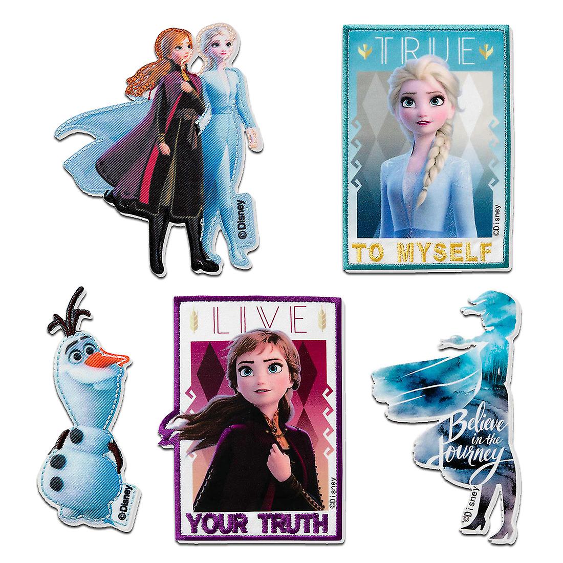 Set Disney © Frozen 2 5 Pieces Frozen – Patch / Iron-on Patch / Iron On / Patches / Iron On