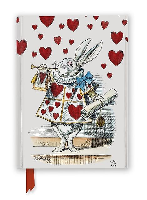 Alices Adventures In Wonderland White Rabbit Foiled Journal Notebook  blank book Book