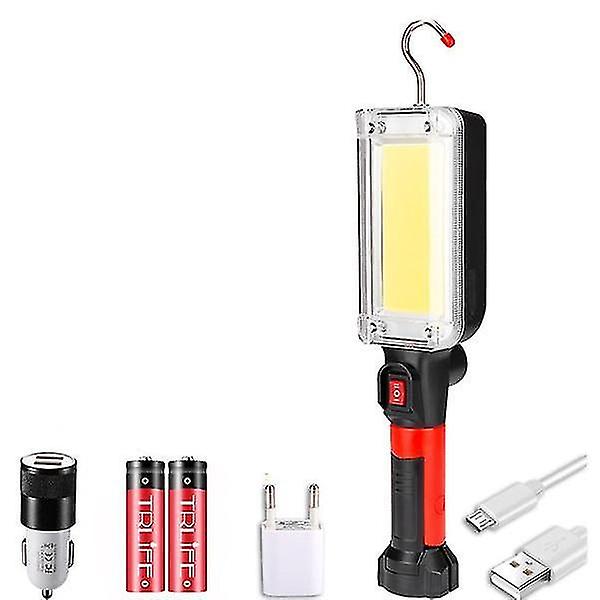 Lamps 8000 Lumens Cob Led Usb Rechargeable Magnetic Work Light With Hook