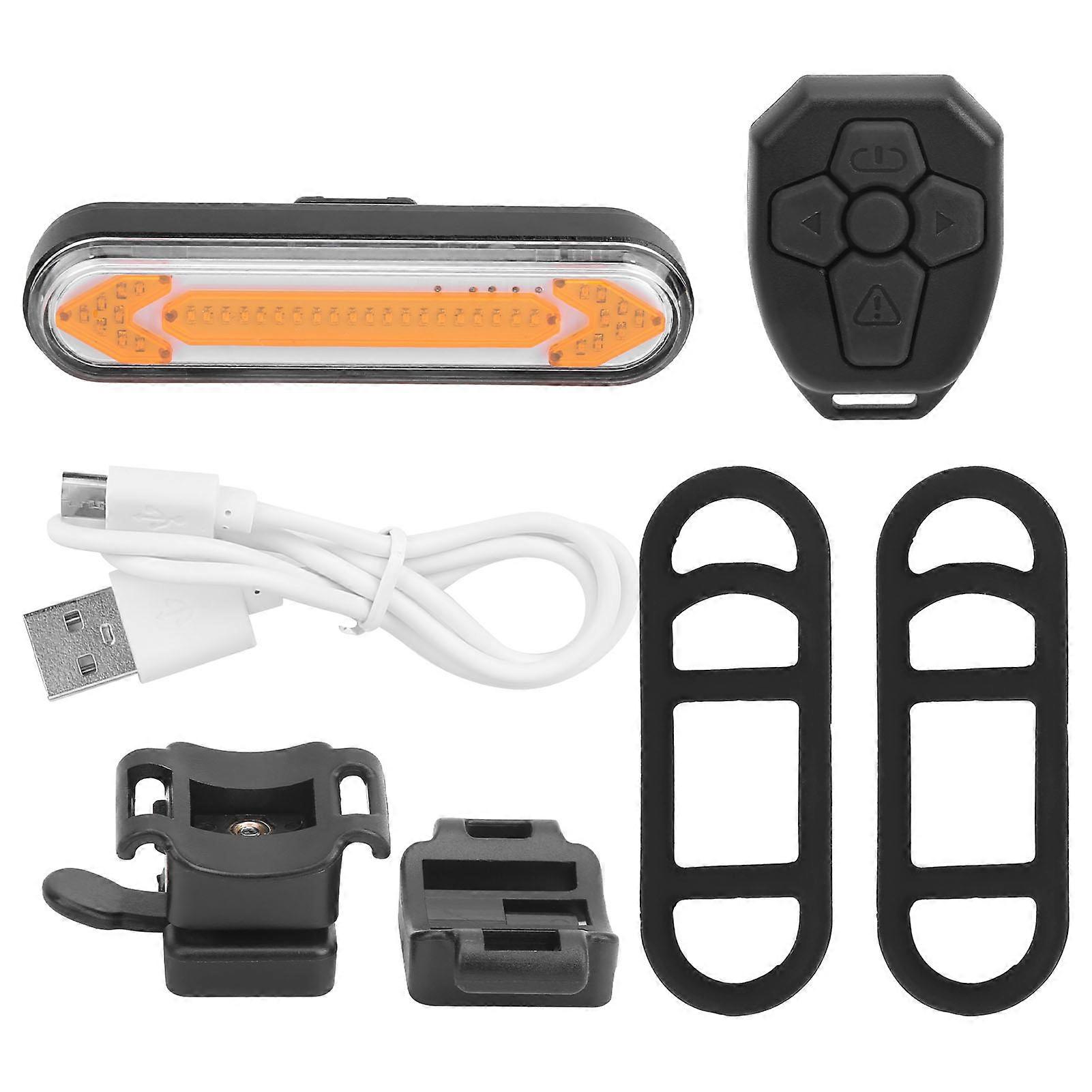 Mountain Bike Turn Signal Tail Light USB Rechargeable Bicycle Remote Control Rear Light