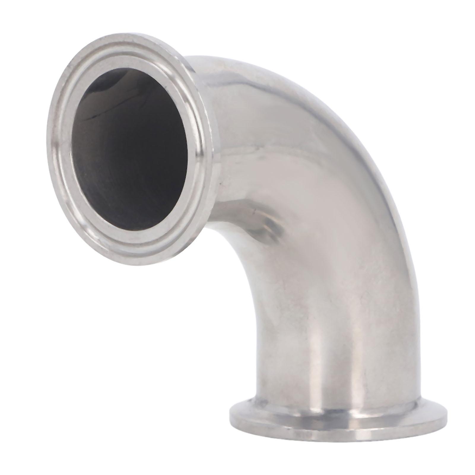 TICFOX Sanitary Elbow Fitting 90° Stainless Steel Good Sealing Rustproof Pipe Fitting for Industry (38)