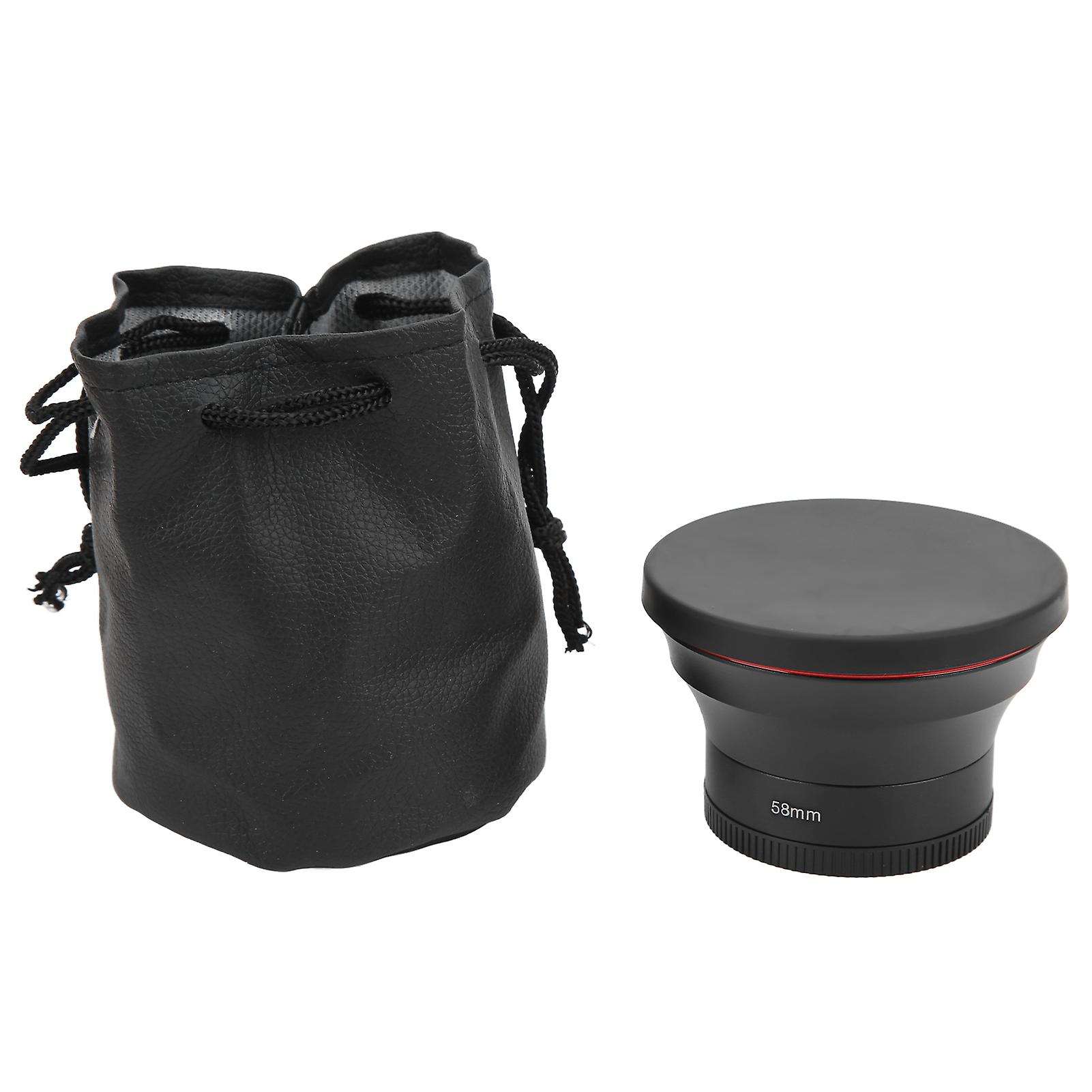 58mm 0.43x Optical Glass Wide Angle Lens with Macro Lens for Landscape Photography