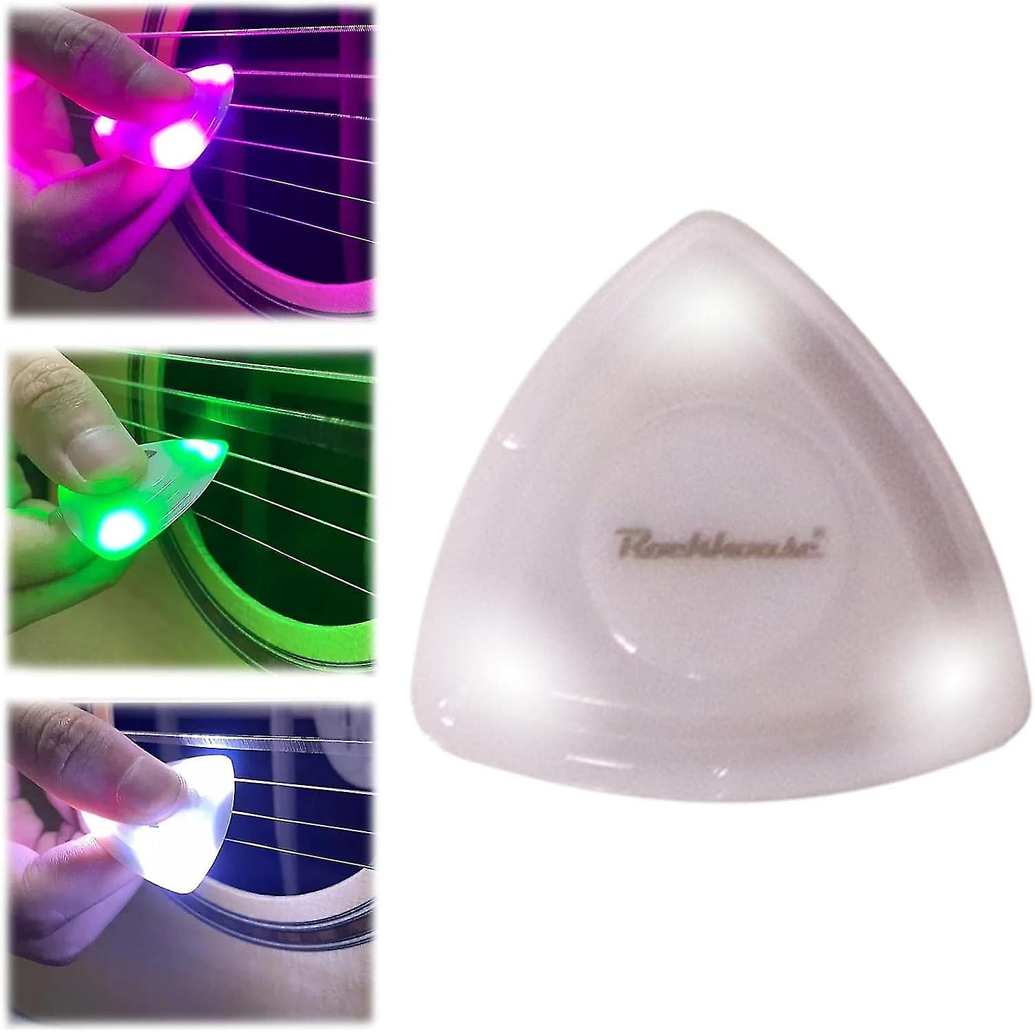 Led glödande gitarrplektrum, basplektrum Basgitarr Elgitarrplektrum Led gitarr basplektrum, akustisk gitarr glödande plektrum-hy