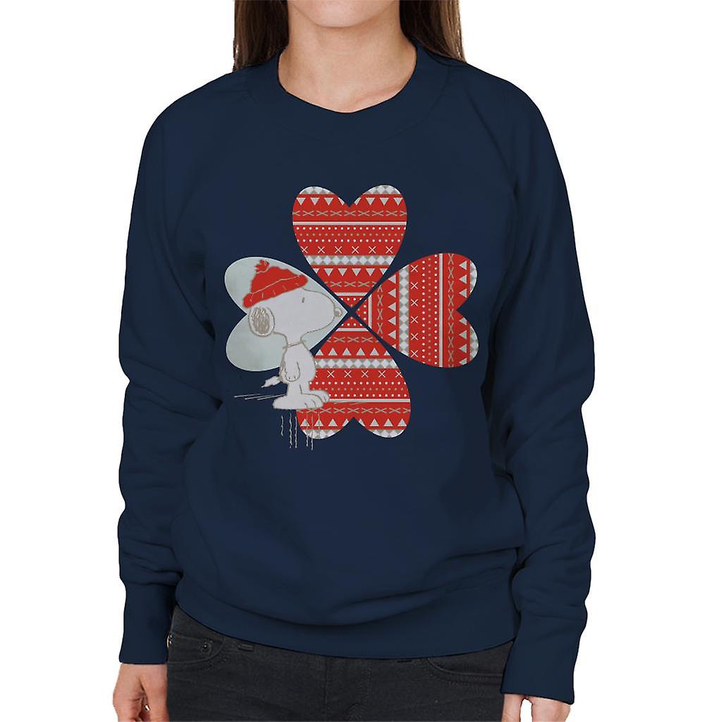 Peanuts Snoopy Red Hat Design Women's Sweatshirt
