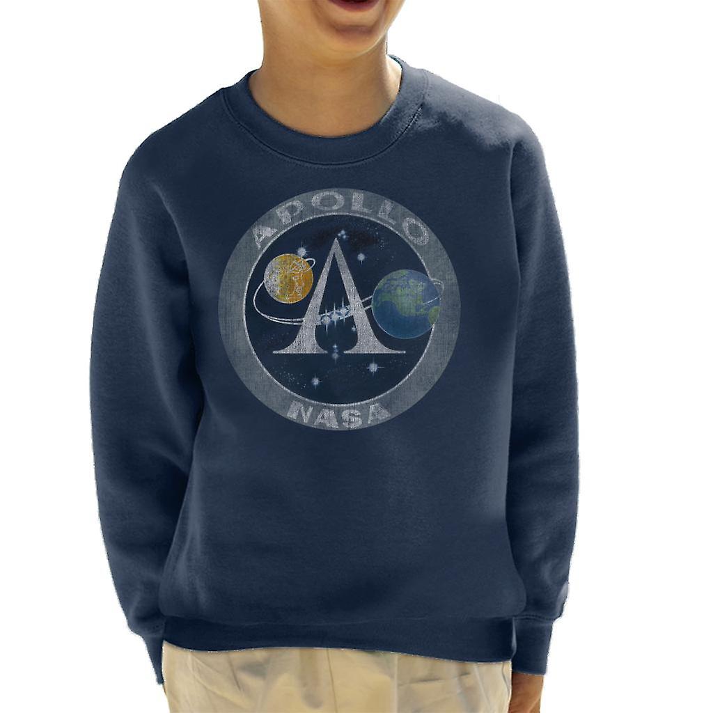 NASA Apollo program logo Badge Distressed Kid ' s pulóver
