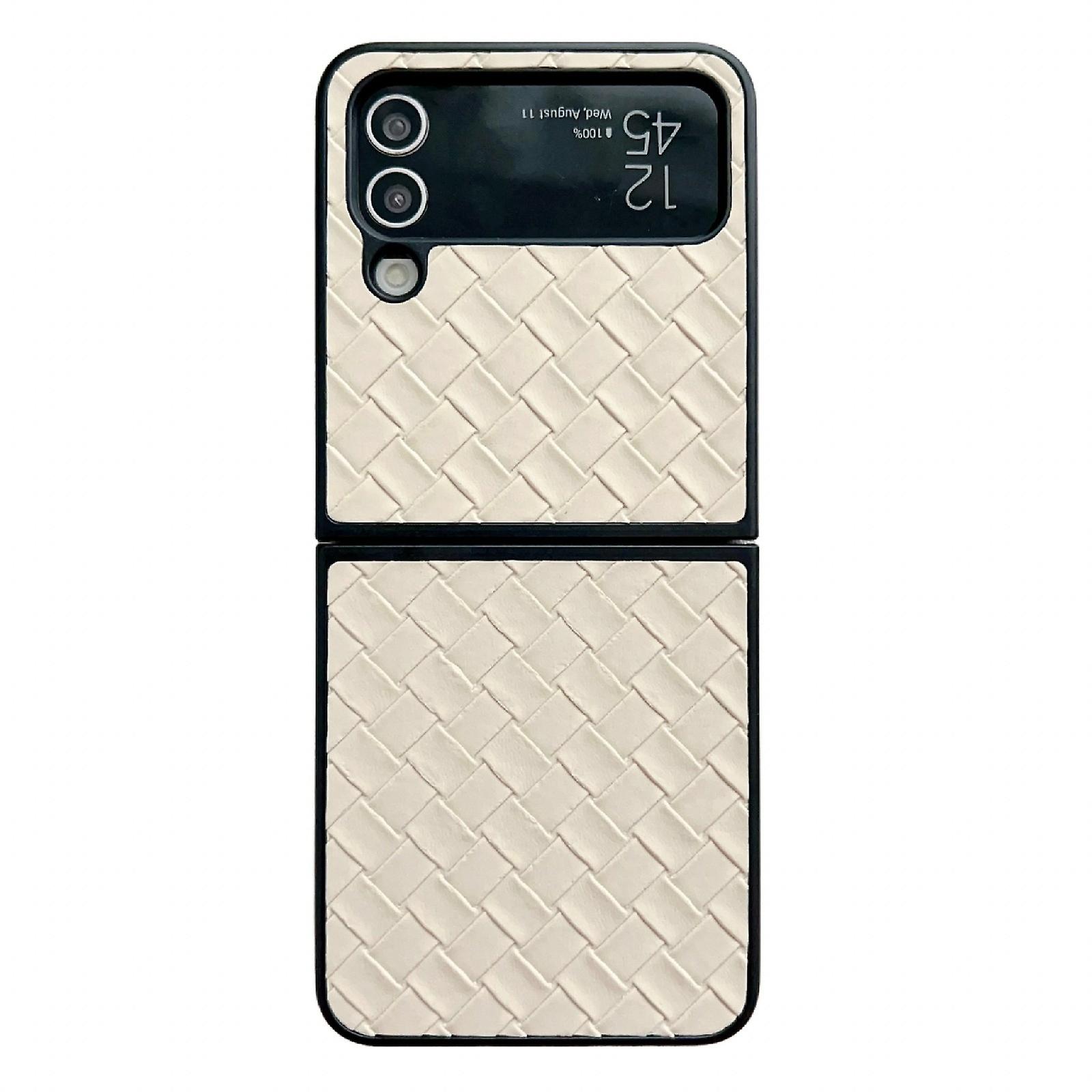 Woven Texture PU Case For Samsung Galaxy Z Flip4