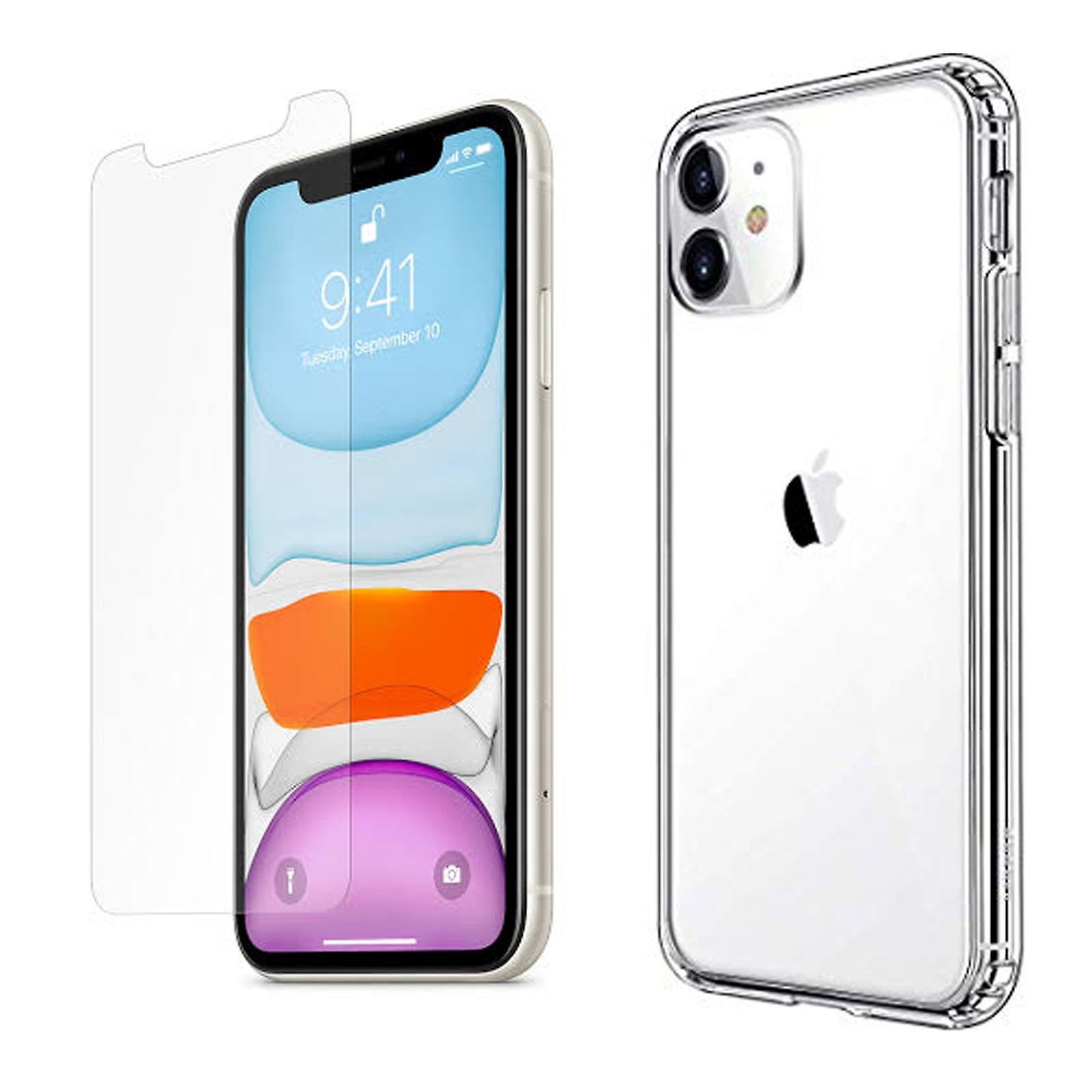Apple Iphone 11 Pro Clear Case Cover And 4h Anti-scratch Front Screen Protector