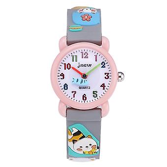 JNEW A335-86192 Kinder 3D Silikon Quarzuhr
