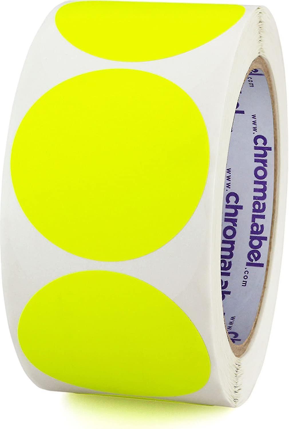 Label 1 Inch Round Permanent Color-code Dot Stickers, 500 Per Roll