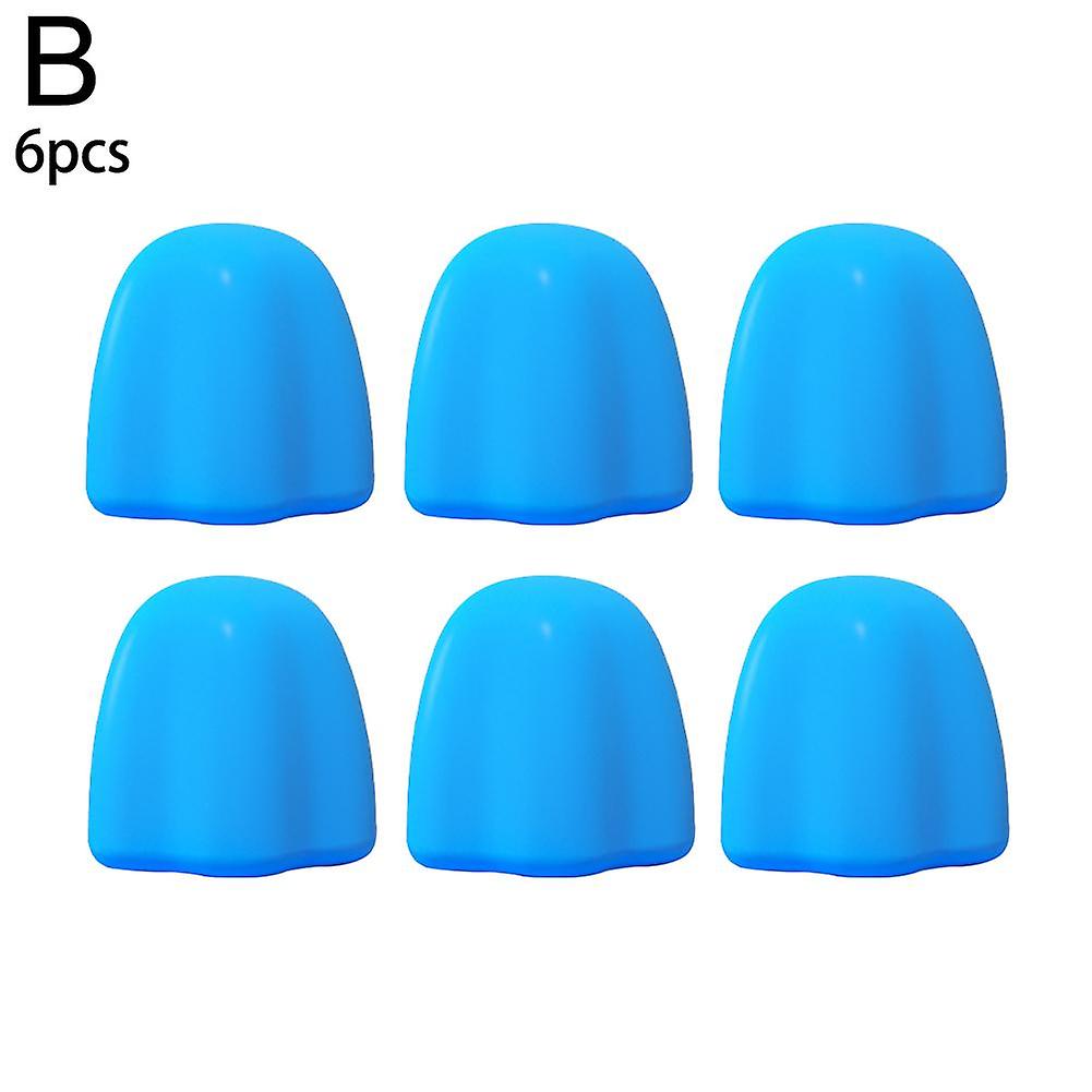 Dust Proof Toothpaste Cap Silicone Self-Closing Toothpaste Tube Squeezer 6pcs