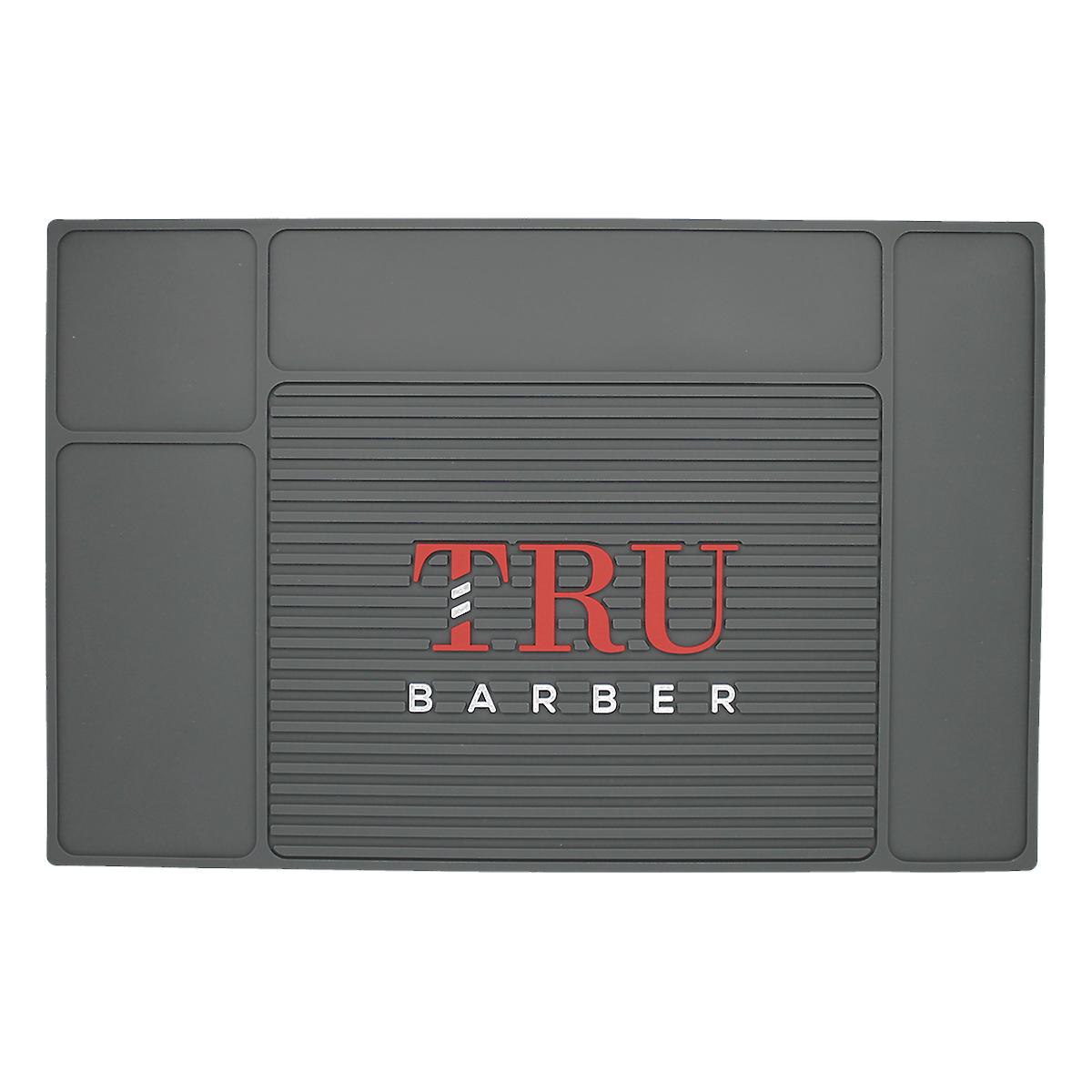 TruBarber Station Mat Oragniser - Large Grey/Red