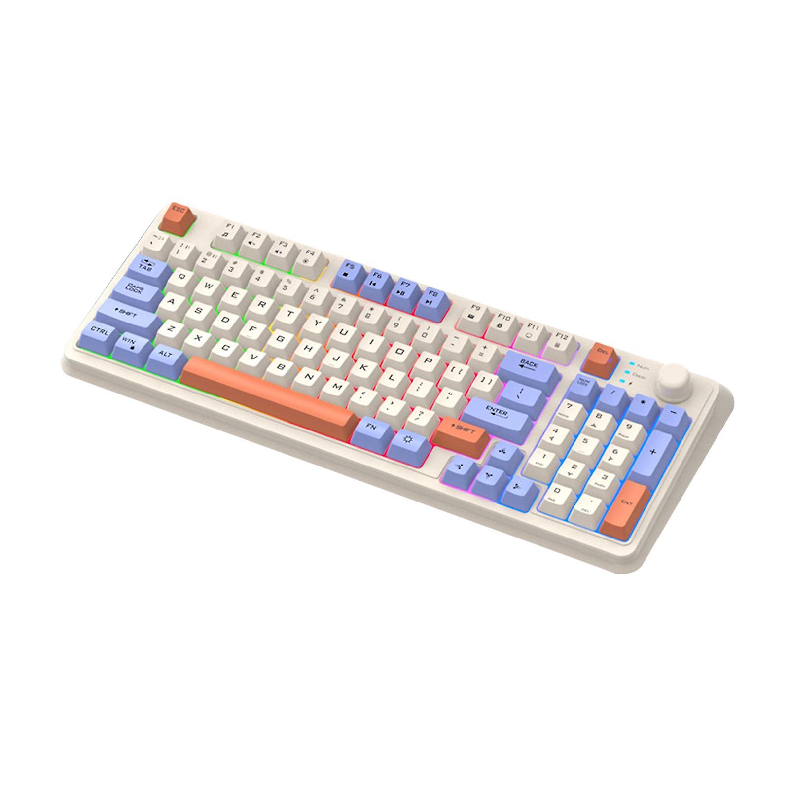 Wireless Keyboard Gift Mechanical Gaming Keyboard for Home Typewriter Laptop style A