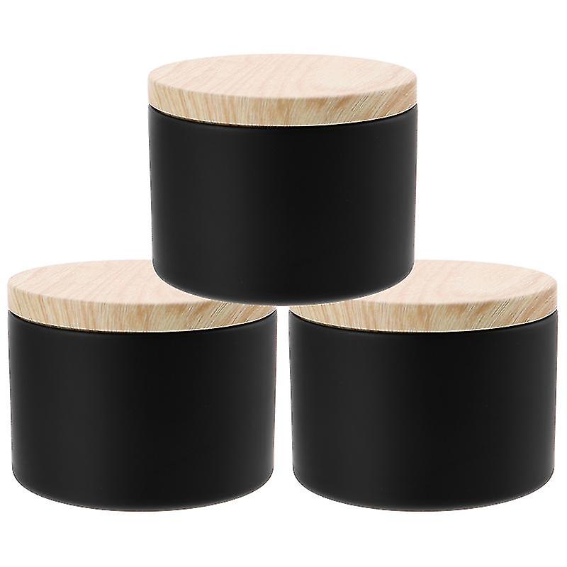 3 stk tomme stearinlys krukker