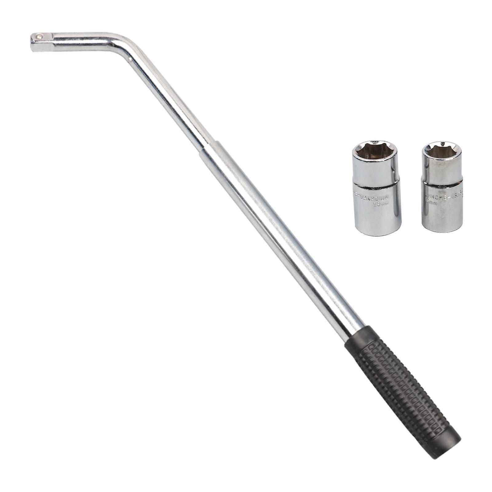 Generic Telescoping Lug Wrench with 21/23mm Sockets Sturdy Tire Repair Tools