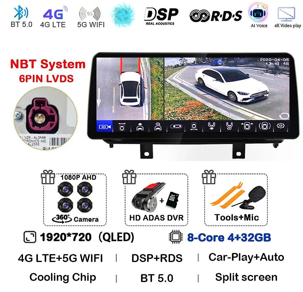 12.3" Android 13 Car Radio For Bmw X5 F15 X6 F16 2014-2017 Nbt Evo Gps Stereo Multimedia Player Wireless Carplay Auto Stereo Dsp