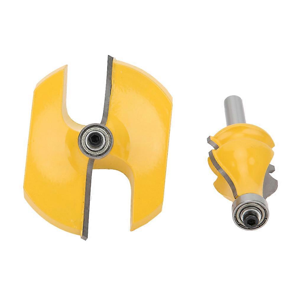 2pcs 8mm Shank Handrail & Table Edge Router Bit Set Woodworking Milling ...